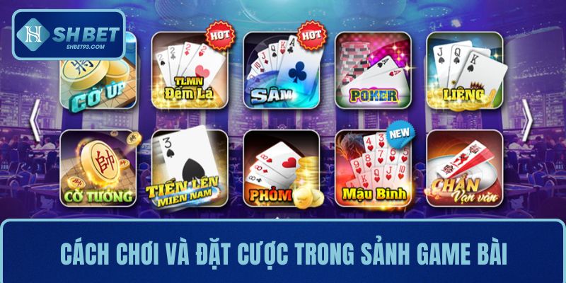  Hướng dẫn chi tiết cách chơi và đặt cược trong sảnh game bài SHBET 